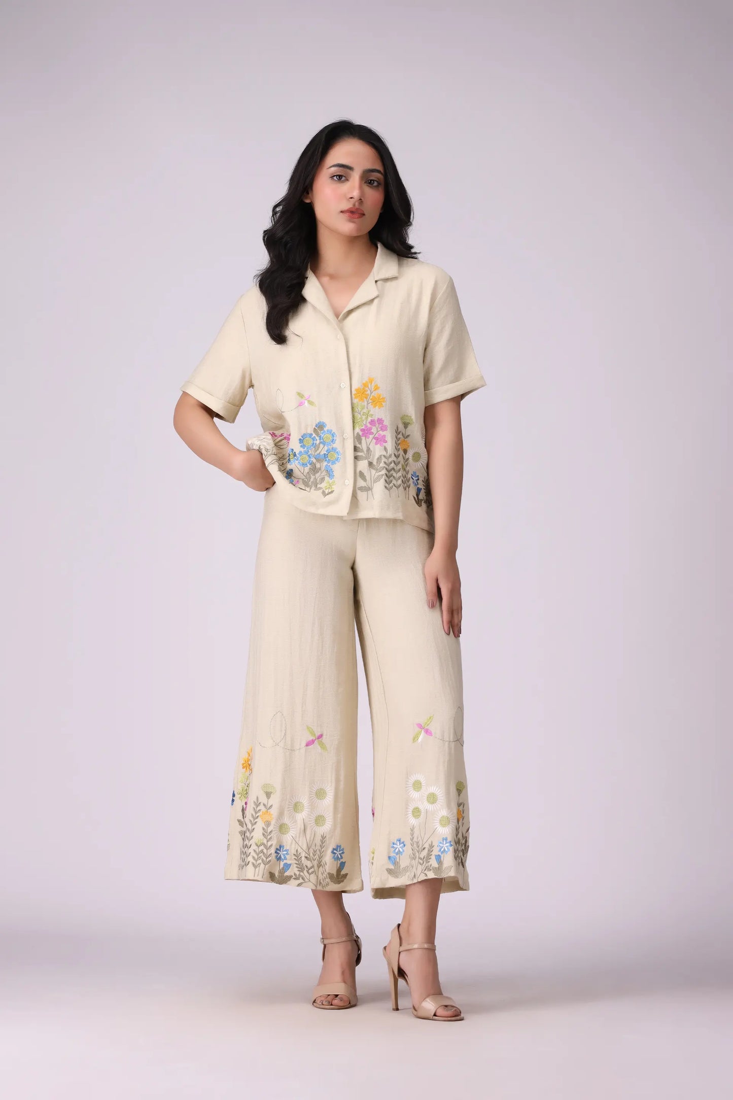 Embroidered Culottes Women Trouser COUGAR (S V-1 2025)