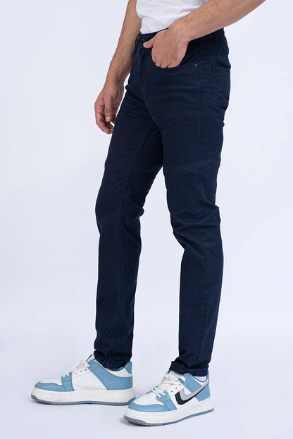 Navy Slim Fit 5 Pocket Pants Men 5-Pocket Summer V-3 2024 BACKDROP COUGAR- (Men V3 2024)   