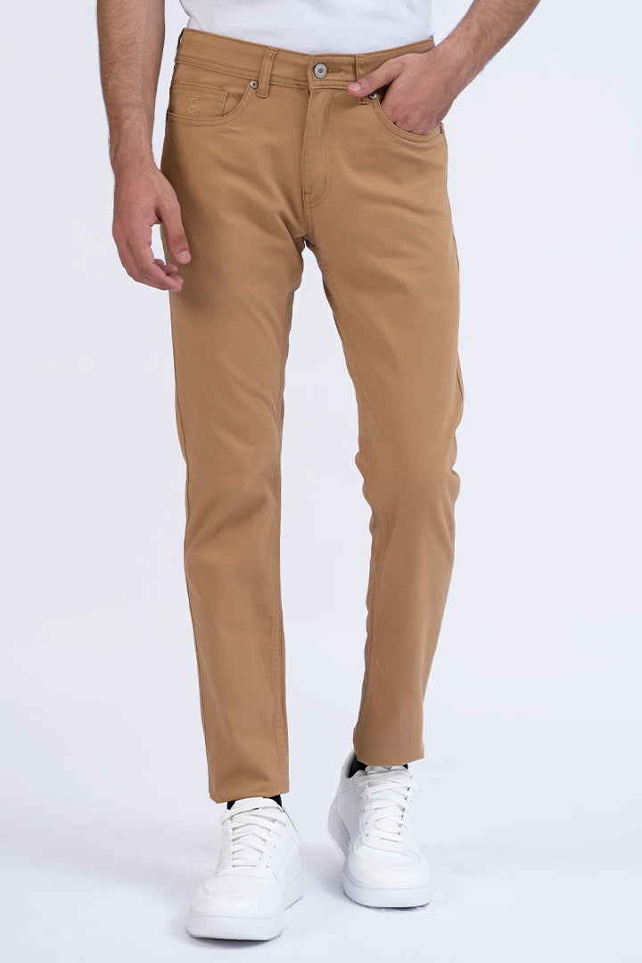 Khaki Slim Fit  5 Pocket Pants Men 5-Pocket Fall 2024 COUGAR- (Men Fall 2024) 30 Khaki 