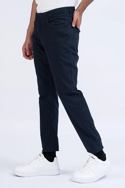 Navy 5 Pockets Slim Fit Pants Men 5-Pocket Fall 2024 COUGAR- (Men Fall 2024)   