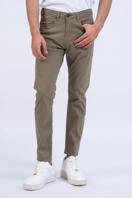 Olive Slim Fit 5 Pocket Pants Men 5-Pocket Fall 2024 COUGAR- (Men Fall 2024) 30 Olive 