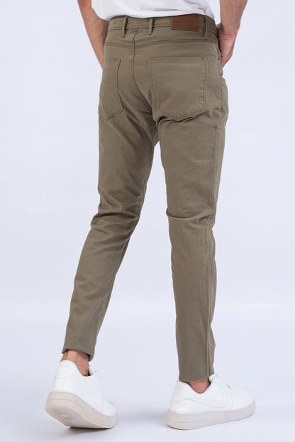 Olive Slim Fit 5 Pocket Pants Men 5-Pocket Fall 2024 COUGAR- (Men Fall 2024)   