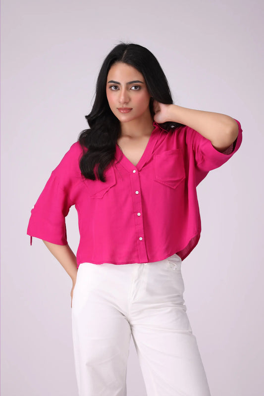 Shirt With Patch Pockets Women Shirt COUGAR (S V-1 2025) XS Light Pink Women