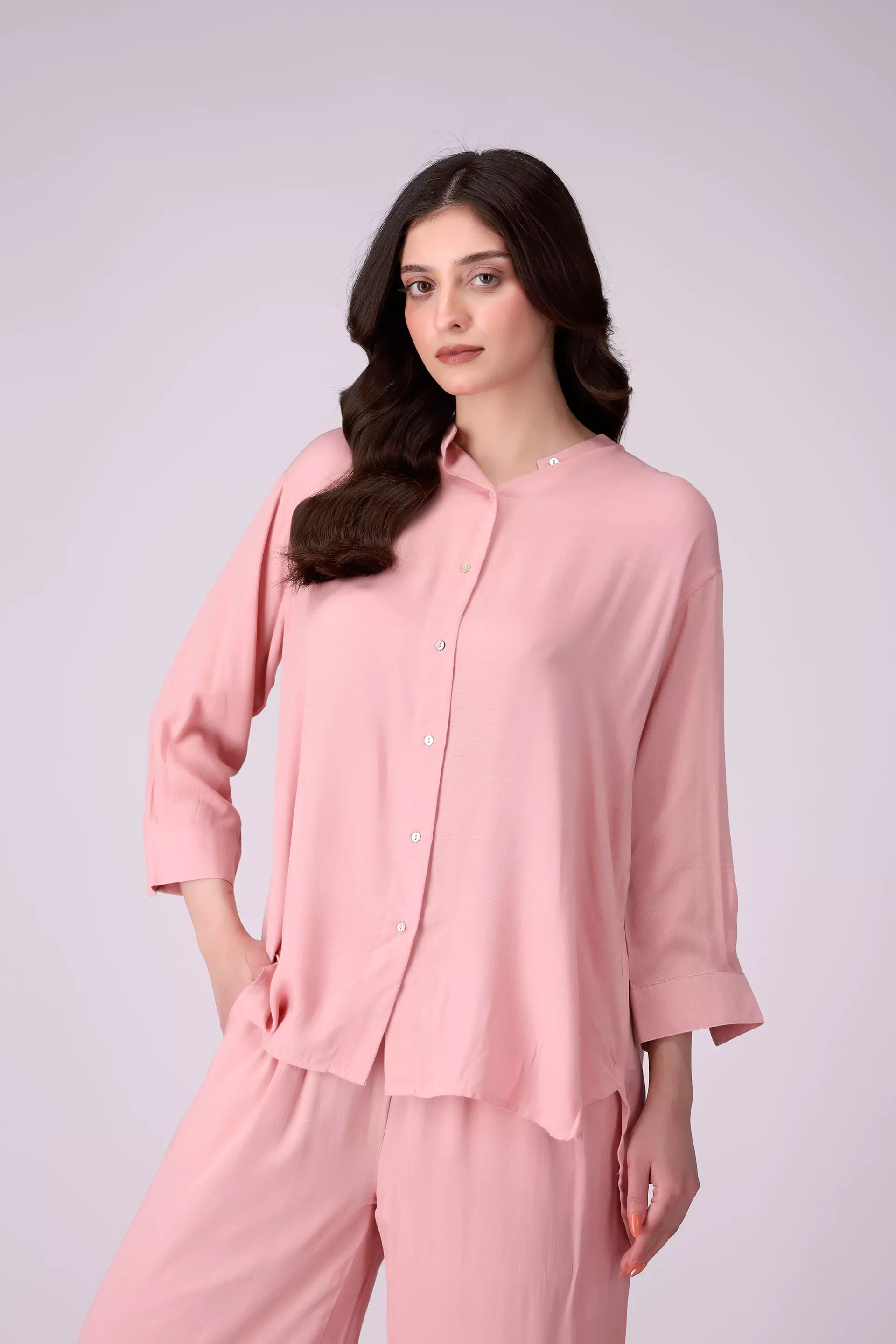 Button-Front Top Women Fashion Top COUGAR (S V-1 2025) XS Pink Women