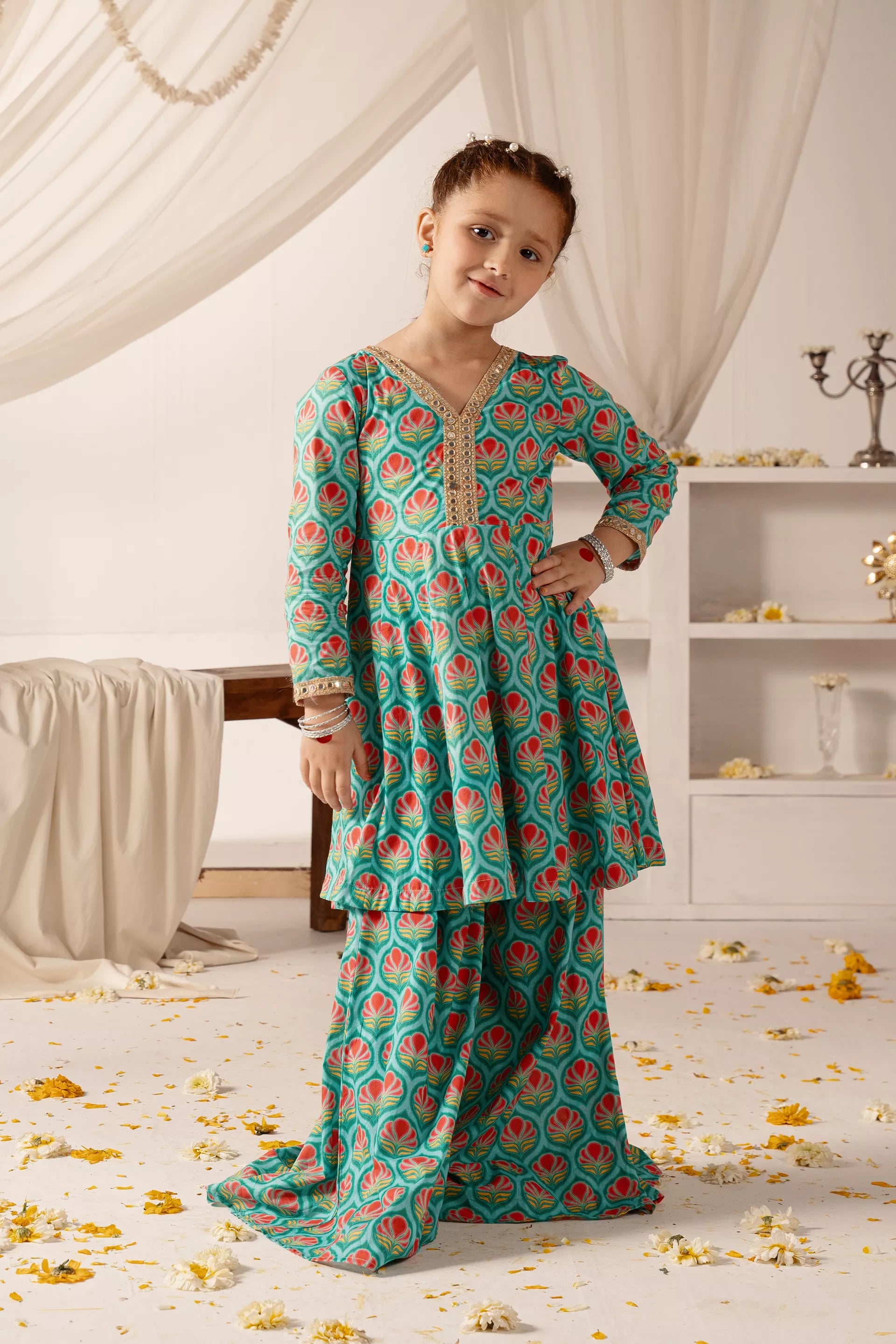 2 PC- Printed Lawn Suit Girl 2PC COUGAR Girl (S V-2 2025)