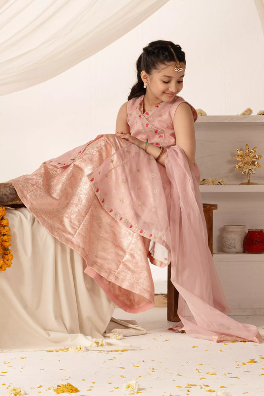 3 Piece- Embroidered Organza Suit Girl 3PC COUGAR Girl (S V-1 2025)