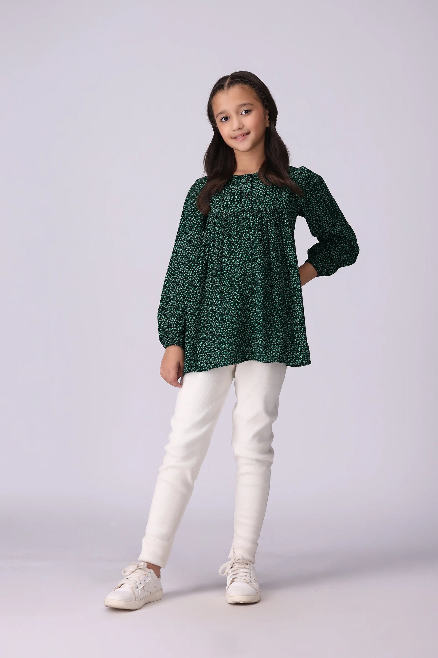 Printed Top Girl Top Fall 2024 COUGAR- (Girl Junior Fall 2024)   