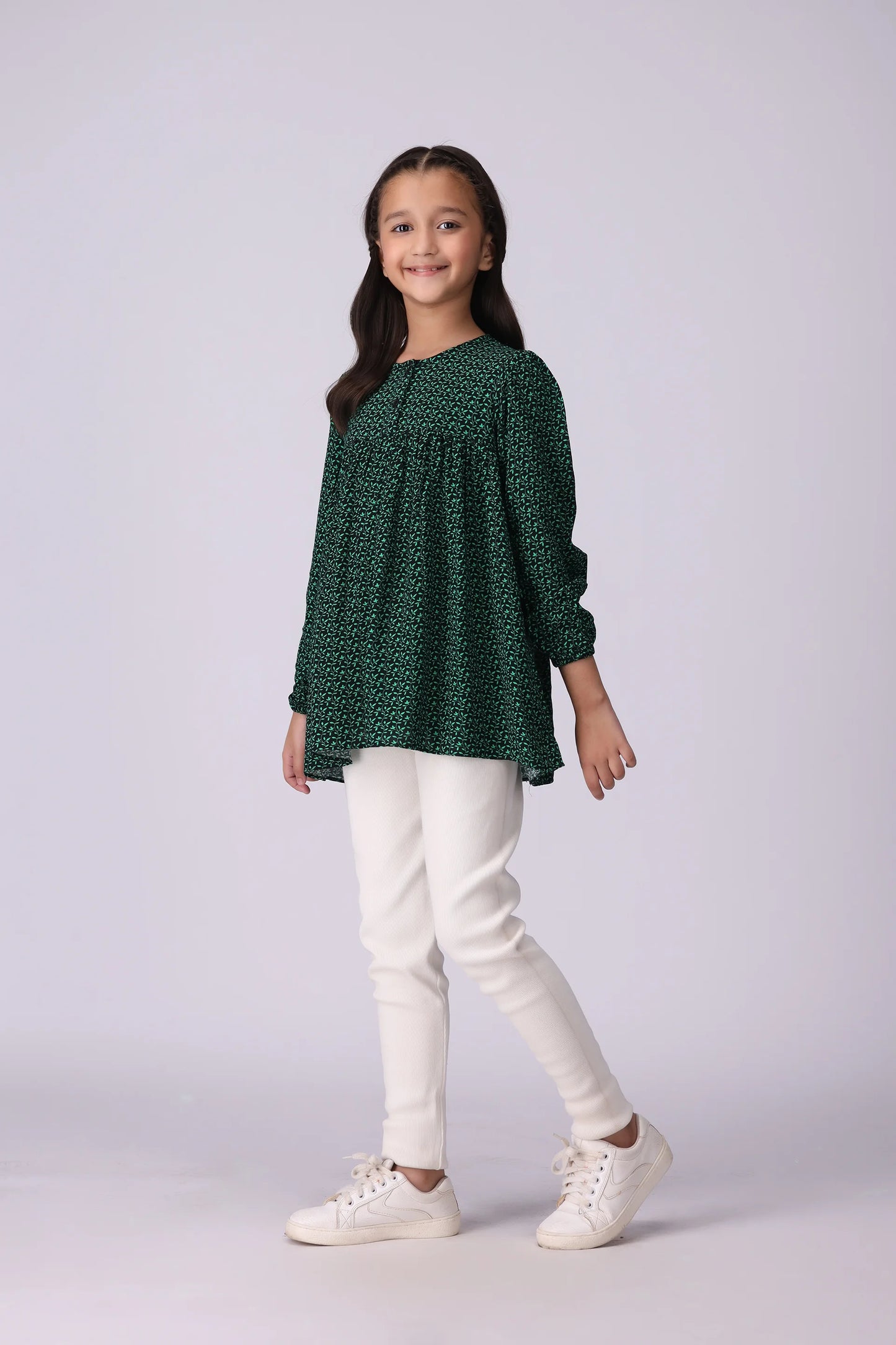 Printed Top Girl Top Fall 2024 COUGAR- (Girl Junior Fall 2024)   