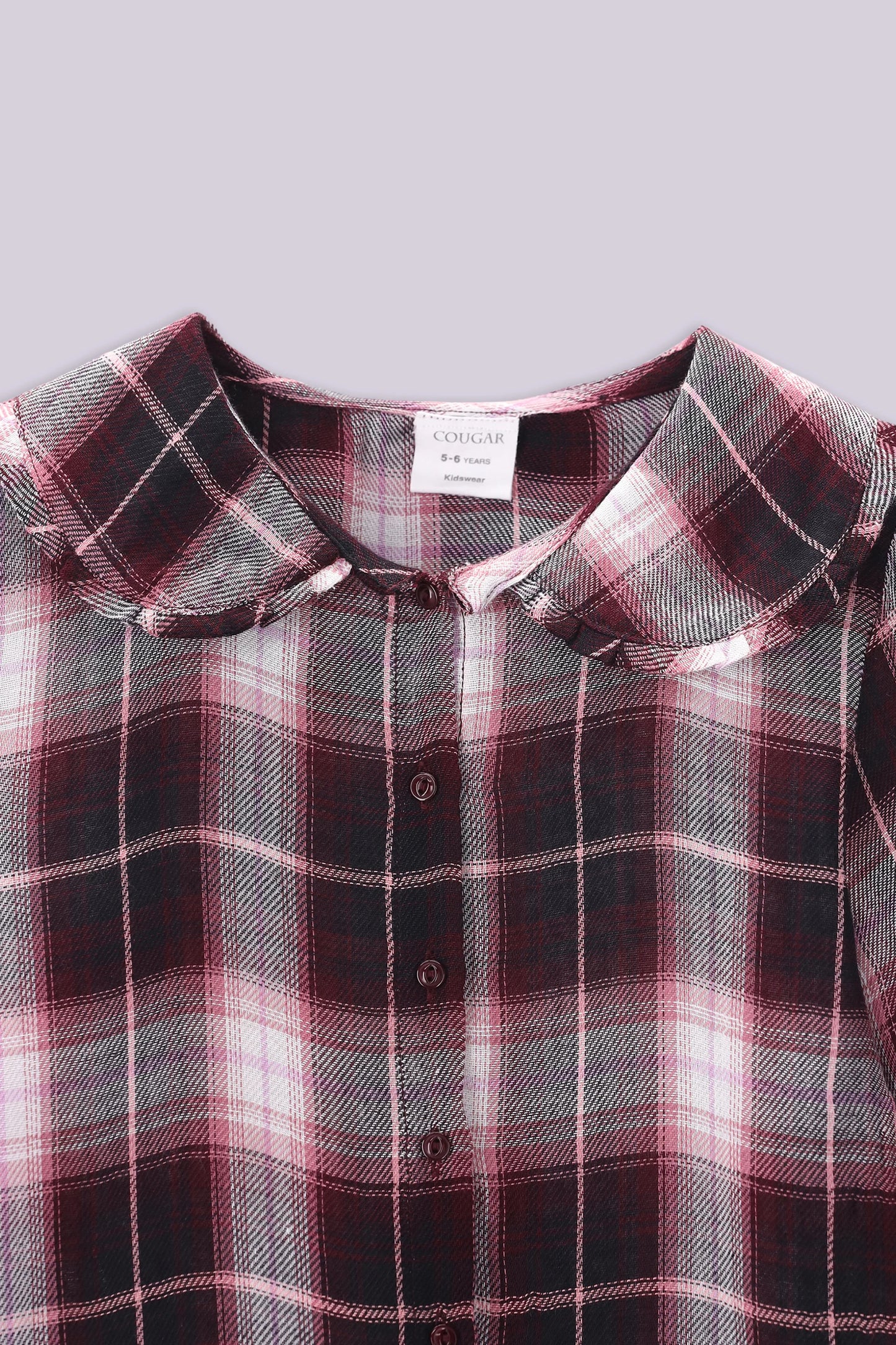 Big Collar Checkered Shirt