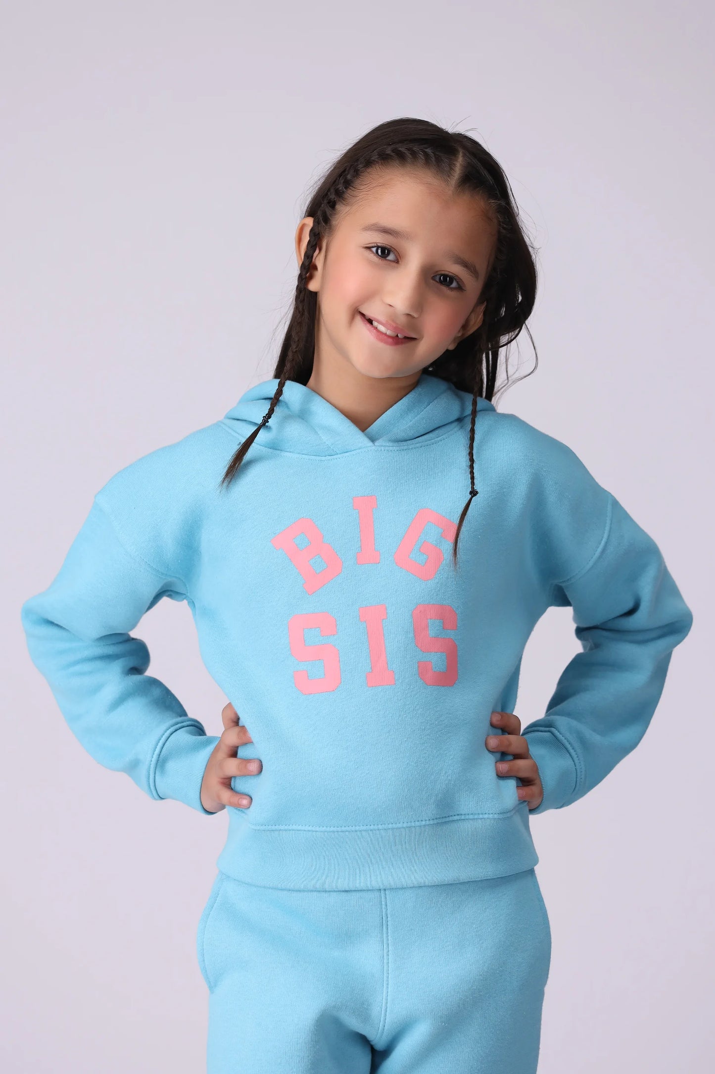 BIG SIS Hoodie Girl Hood Winter 2024 COUGAR- (Girl Junior Winter 2024) 5-6 Y Ferozi 