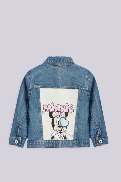 Denim Back Printed Jacket