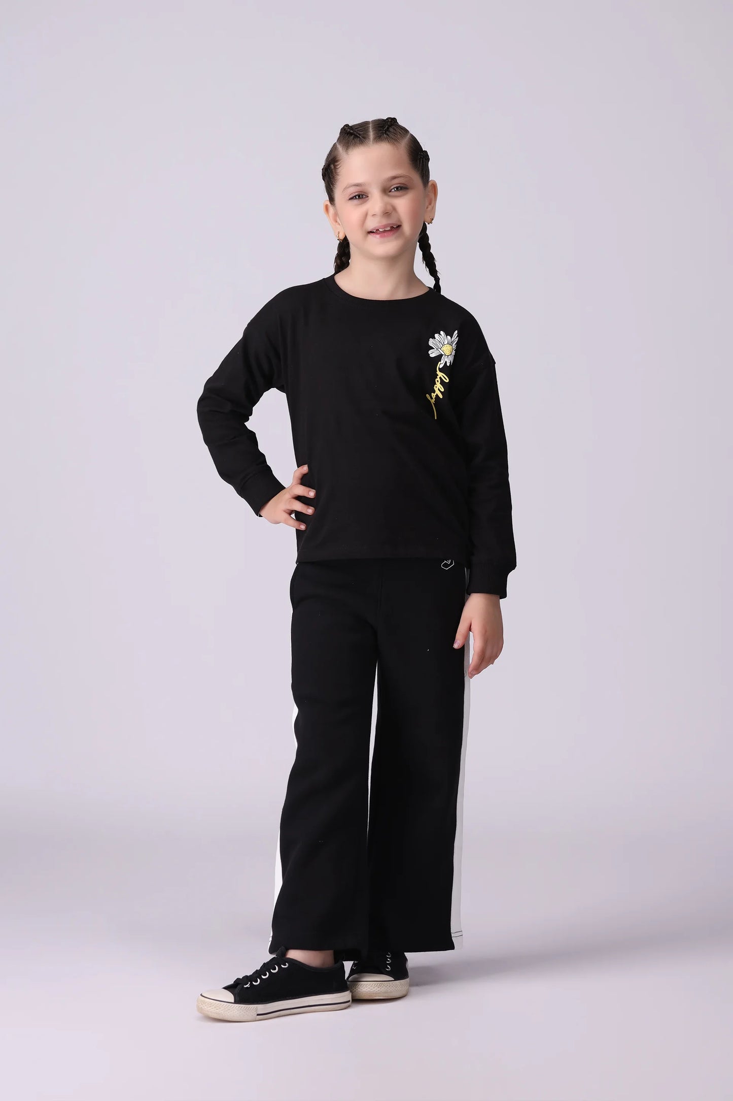 Paneled Jogger Waist Pants Girl Trouser Winter 2024 COUGAR- (Girl Junior Winter 2024)