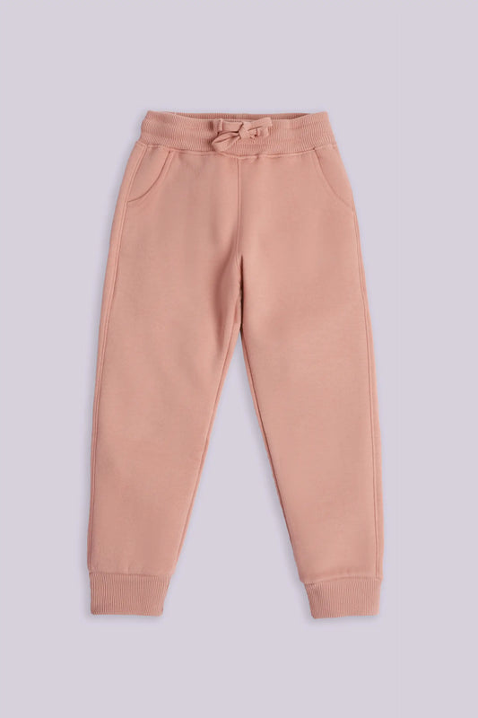 Fleece Jogger Pants Girl Trouser Winter 2024 COUGAR- (Girl Junior Winter 2024) 5-6 Y Pink Girl