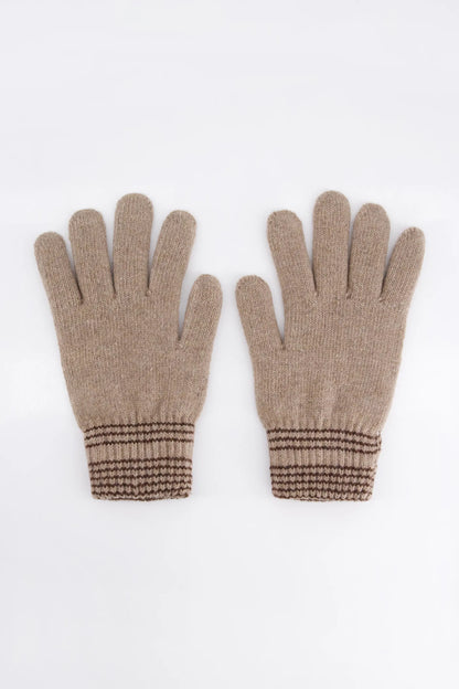 Basic Knitted Gloves Men Glove Winter 2024 Knit Story COUGAR C ( Winter 2024) FSZ Khaki