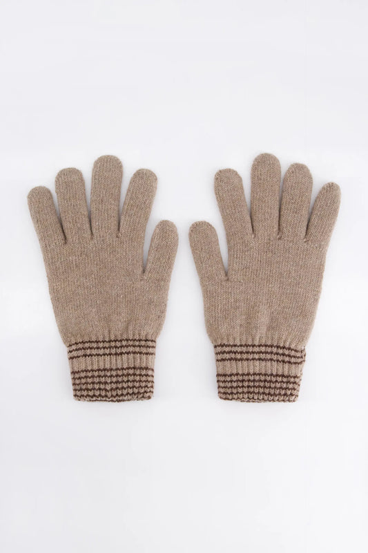 Basic Knitted Gloves Men Glove Winter 2024 Knit Story COUGAR C ( Winter 2024) FSZ Khaki