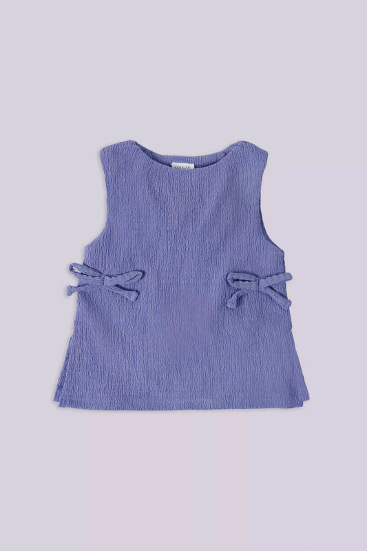 Sleeveless Textured Top Girl Fashion Top COUGAR (S V-1 2025) 5-6 Y Purple Girl