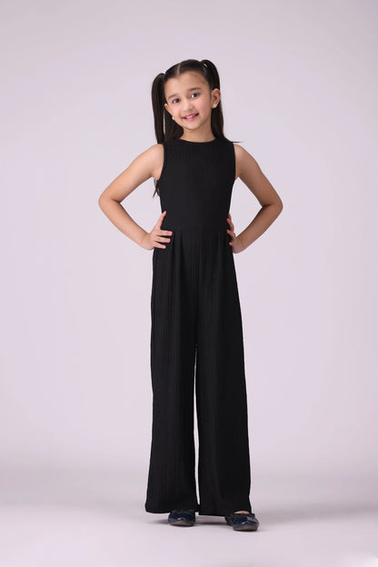 Sleeveless Textured Jumpsuit Girl Jump Suit COUGAR (S V-1 2025)