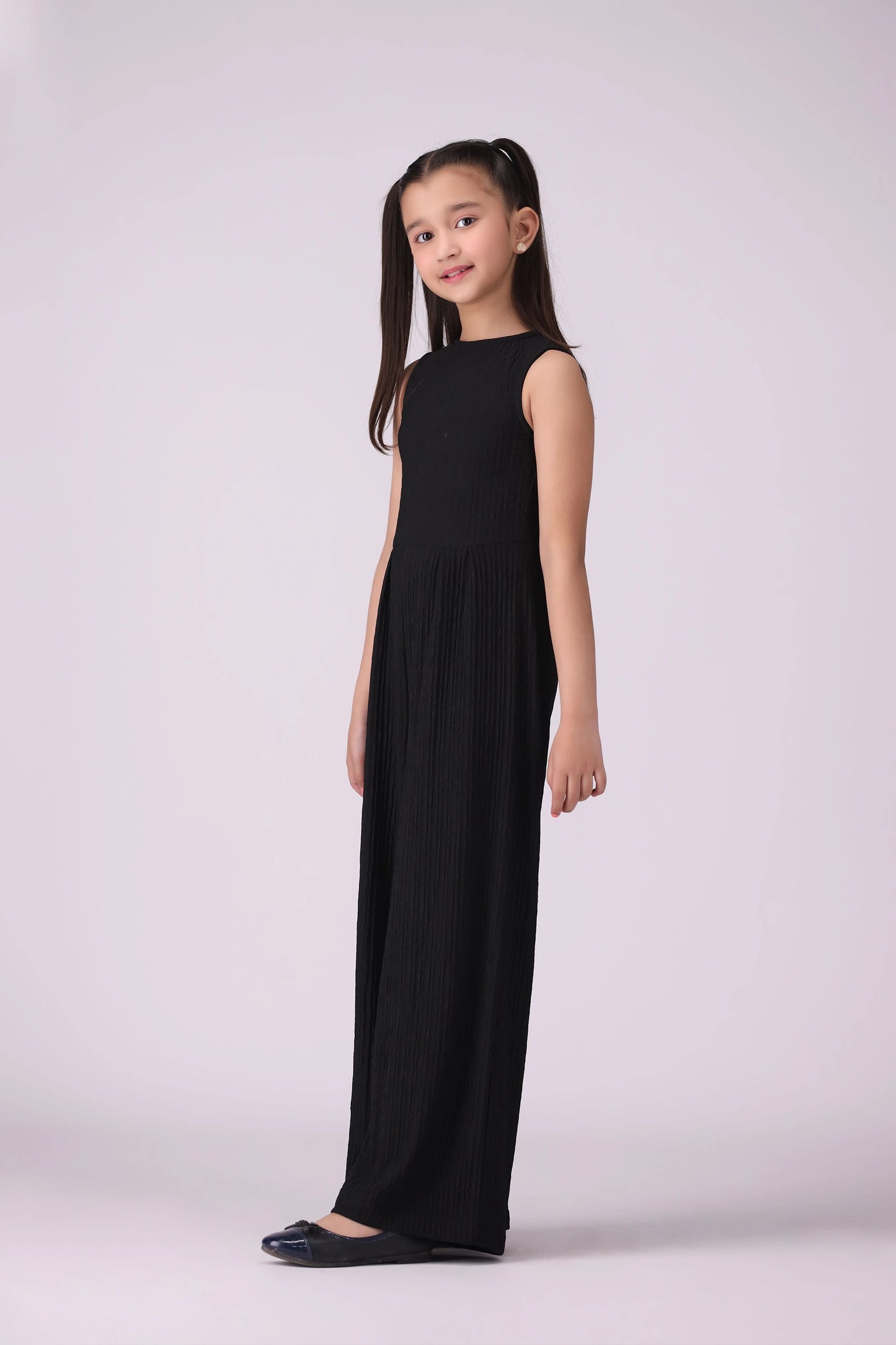 Sleeveless Textured Jumpsuit Girl Jump Suit COUGAR (S V-1 2025)