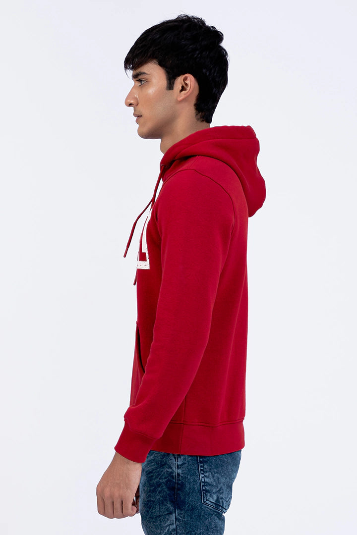 Red Graphic Hoodie - Cougar Clothing