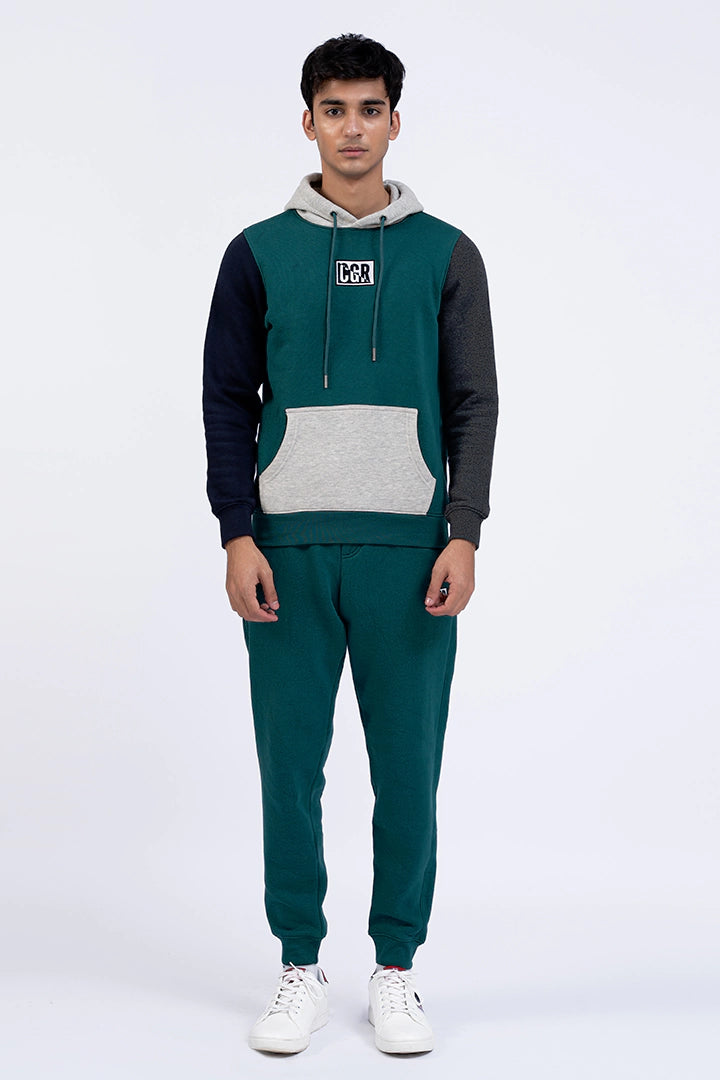 Hoodie color block hotsell