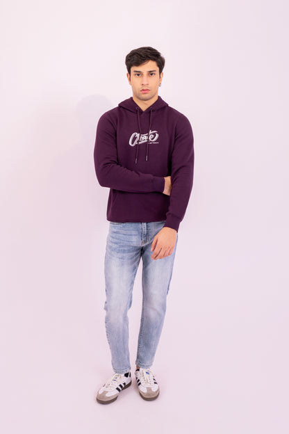 CREATE Embroidered Hoodie Men Hood Winter 2024 Knit Story COUGAR- (Men Winter 2024)   