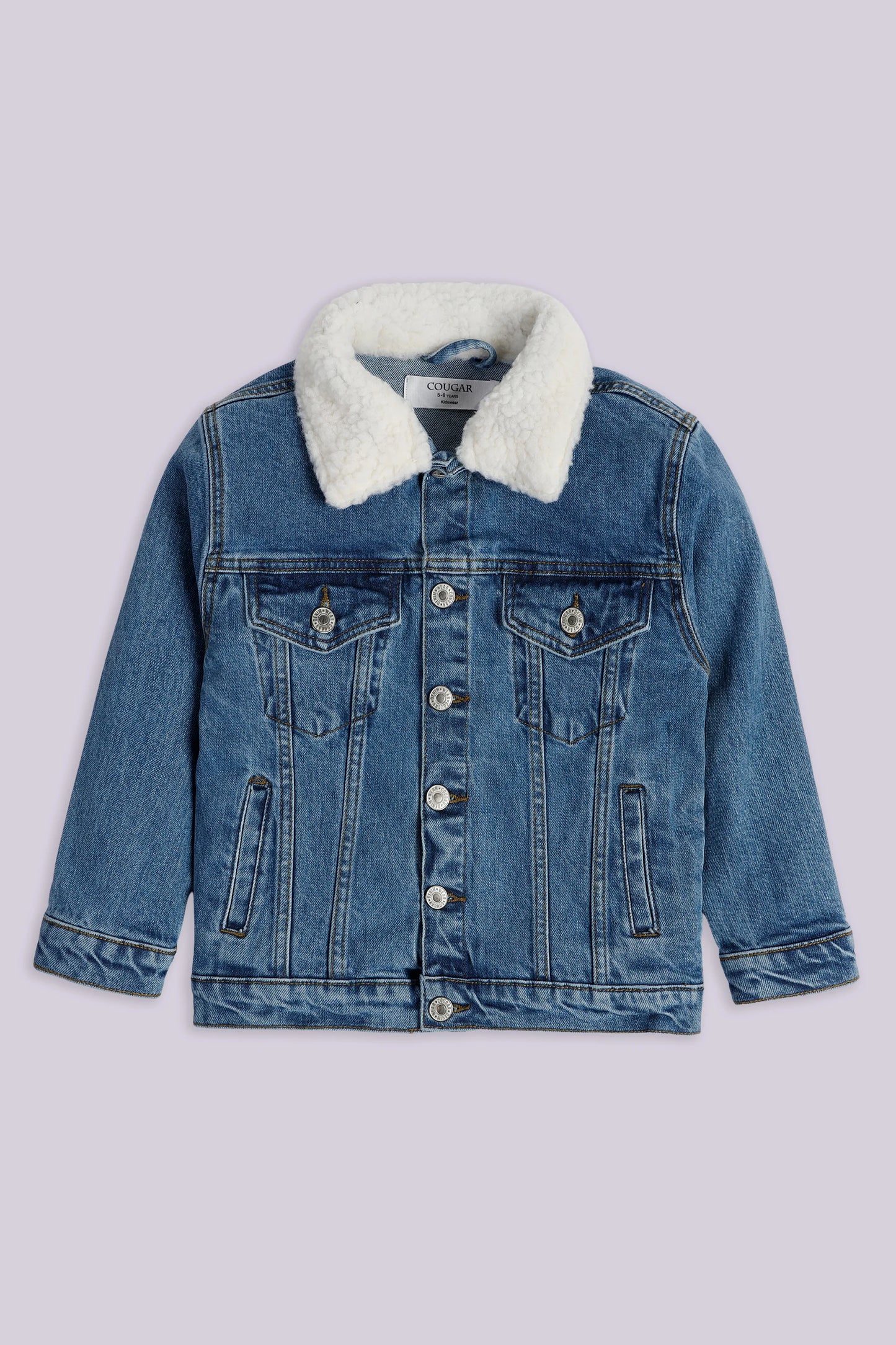 Denim Trucker Jacket Boy Jacket Winter 2024 COUGAR- (Boy Junior Winter 2024) 5-6 Y Blue Boy