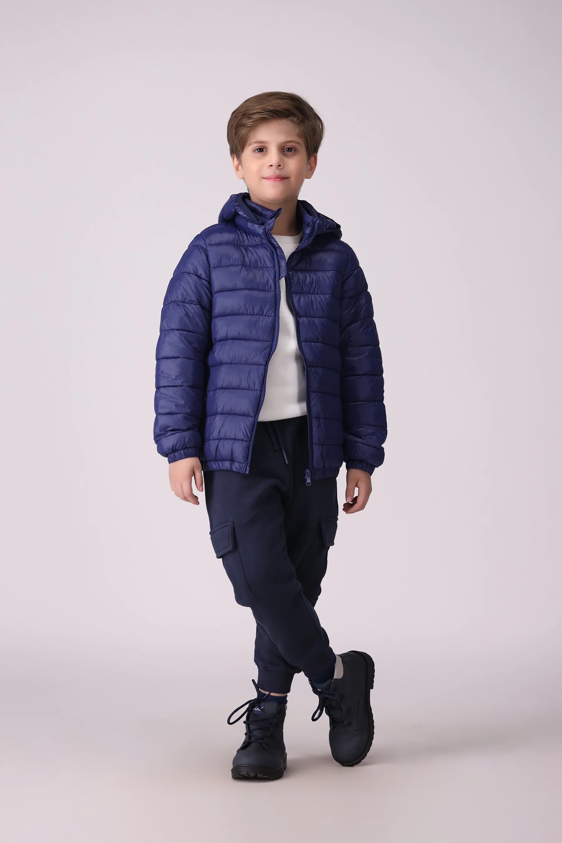 Puffer Jacket With Detachable Hood Boy Jacket Winter 2024 COUGAR- (Boy Junior Winter 2024)