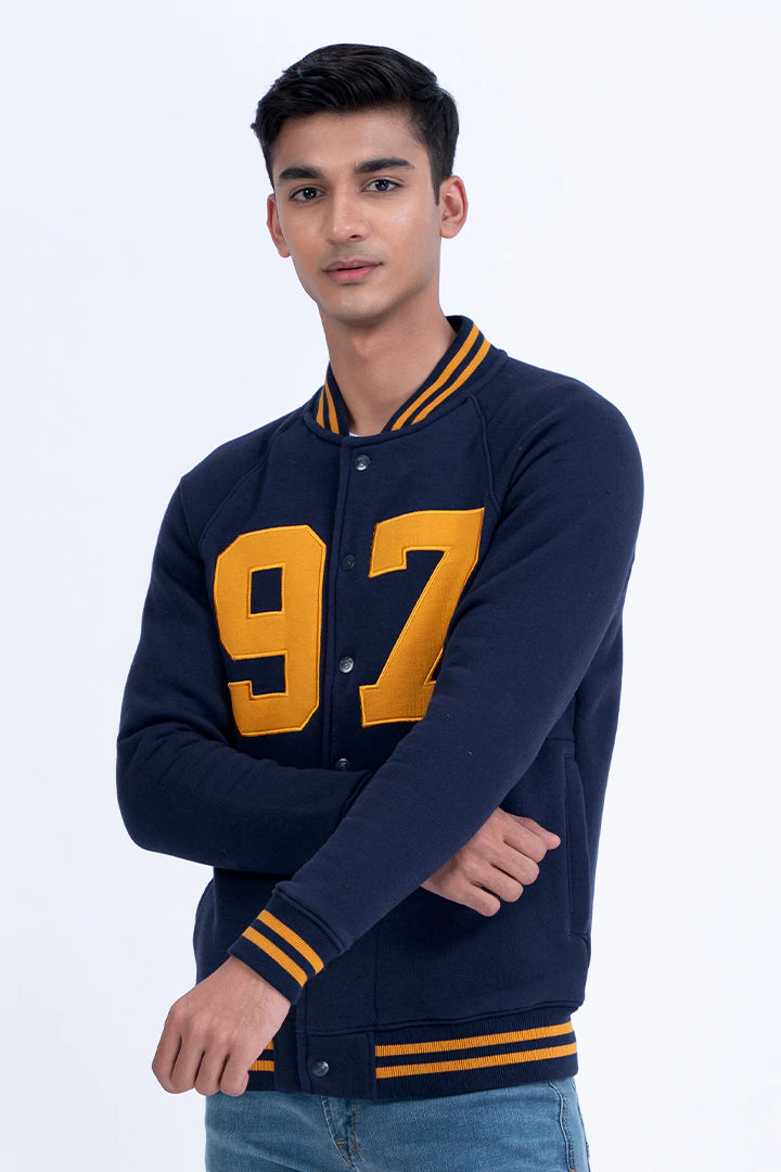 Navy Varsity Jacket Men Jacket Winter 2023 Premiere COUGAR   