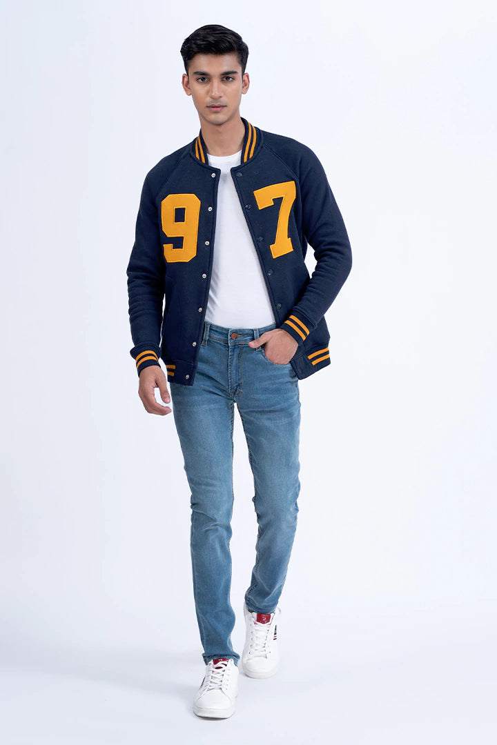 Navy Varsity Jacket Men Jacket Winter 2023 Premiere COUGAR   