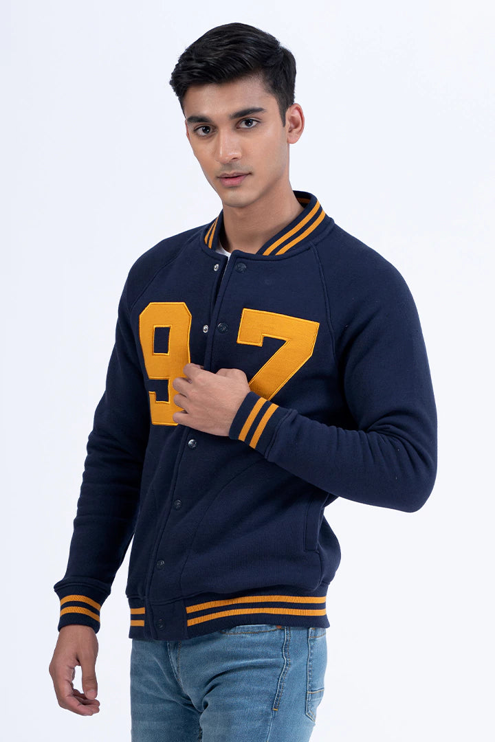 Navy Varsity Jacket Men Jacket Winter 2023 Premiere COUGAR   