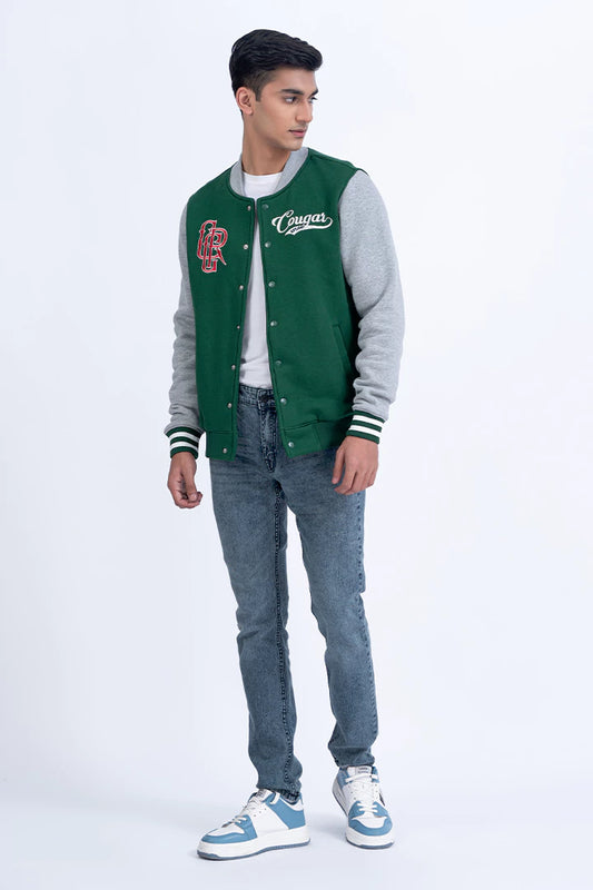 Green Varsity Jacket Men Jacket Winter 2023 Premiere COUGAR M Green 