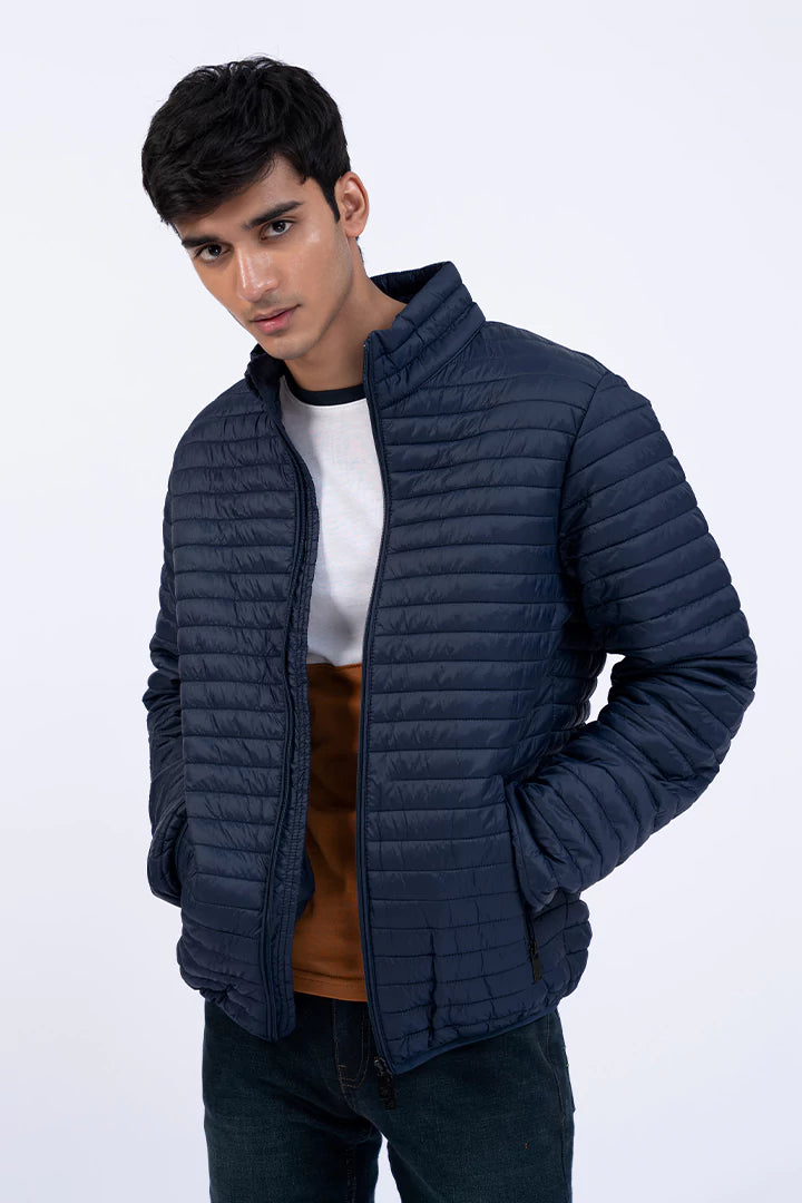 Buy Navy Blue Quilted Puffer Jacket for Men Online from Cougar Cougar Clothing