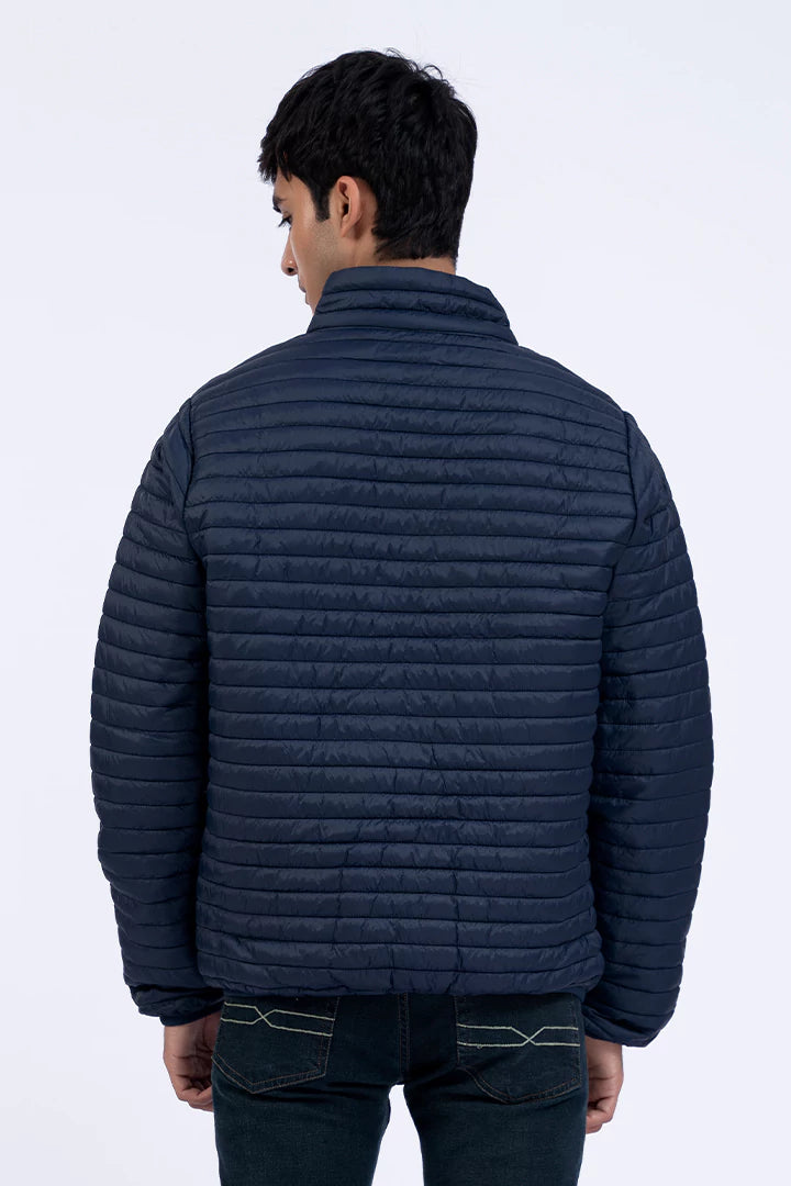 Navy Blue Quilted Puffer Jacket Men Jacket Winter 2023 Sportifall COUGAR   