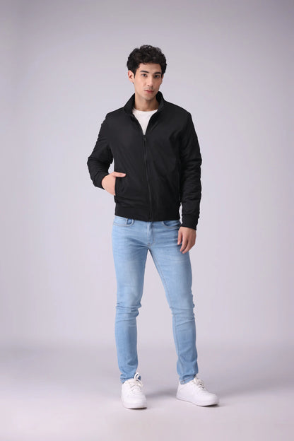 Mock Neck Jacket Men Jacket China-Winter 2024 Knit Story COUGAR- (Men Winter 2024)