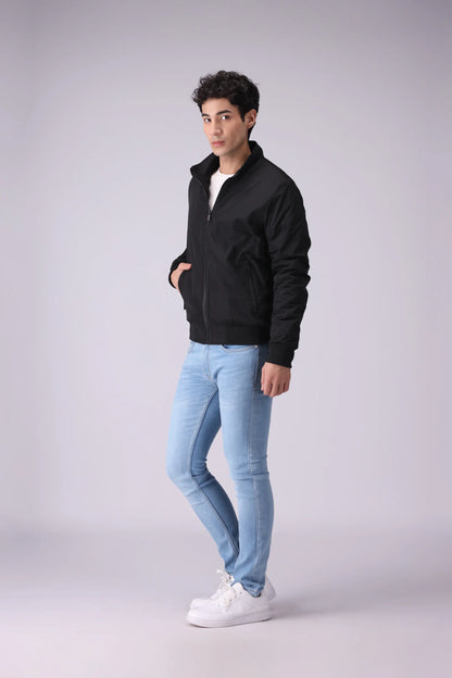 Mock Neck Parachute Jacket Men Jacket China-Winter 2024 Knit Story COUGAR- (Men Winter 2024)   