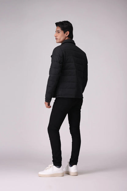 Button Down Jacket Men China-Jacket Winter 2024 Knit Story COUGAR- (Men Winter 2024)