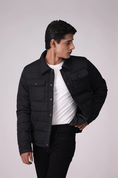 Button Down Jacket Men China-Jacket Winter 2024 Knit Story COUGAR- (Men Winter 2024)