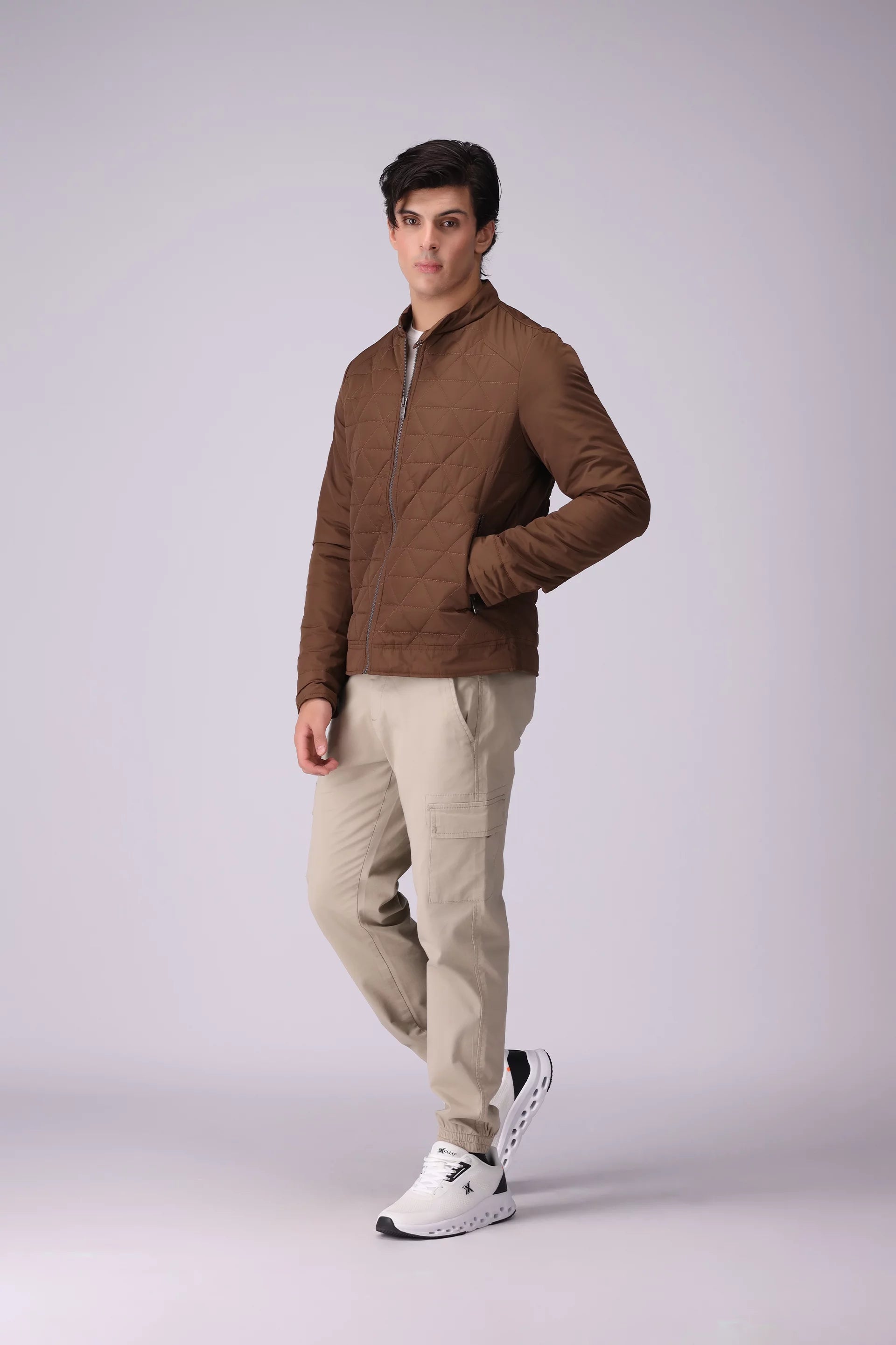 Quilted Jacket Men China-Jacket Winter 2024 Knit Story COUGAR- (Men Winter 2024)   