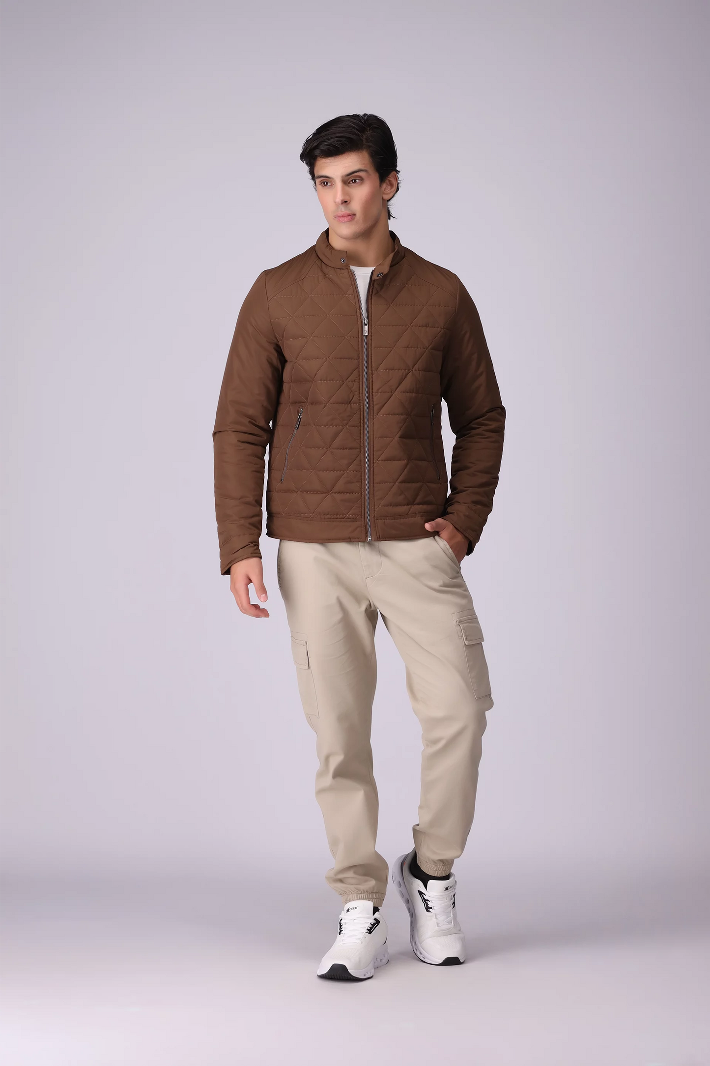 Quilted Jacket Men China-Jacket Winter 2024 Knit Story COUGAR- (Men Winter 2024)   