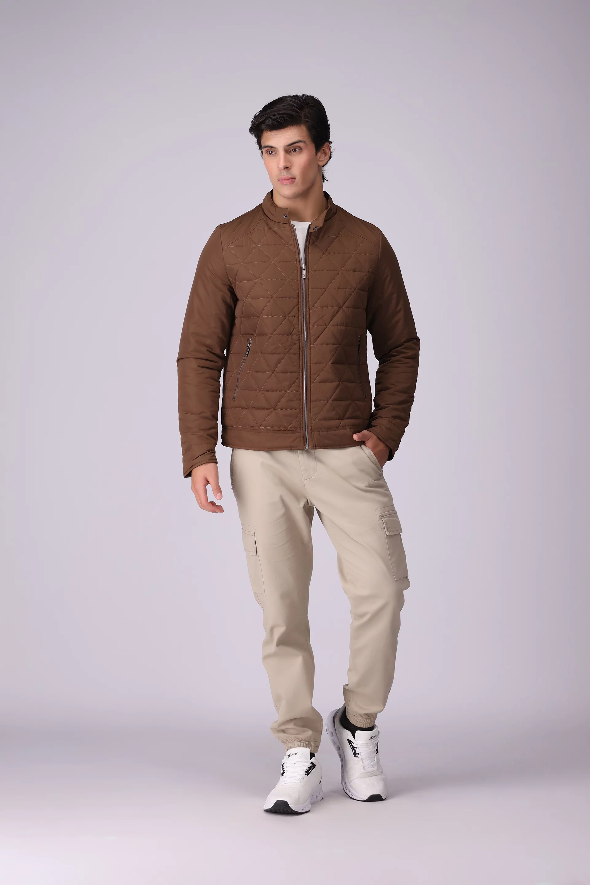 Quilted Jacket Men China-Jacket Winter 2024 Knit Story COUGAR- (Men Winter 2024)   