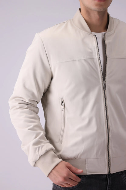 Mandarin Collar Zipper Jacket Men Jacket China-Winter 2024 Knit Story COUGAR- (Men Winter 2024)   