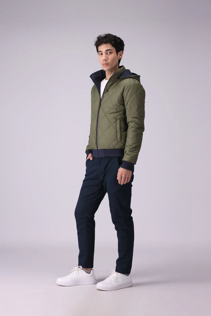 Double Sided Quilted Jacket Men Jacket China-Winter 2024 Knit Story COUGAR- (Men Winter 2024)   