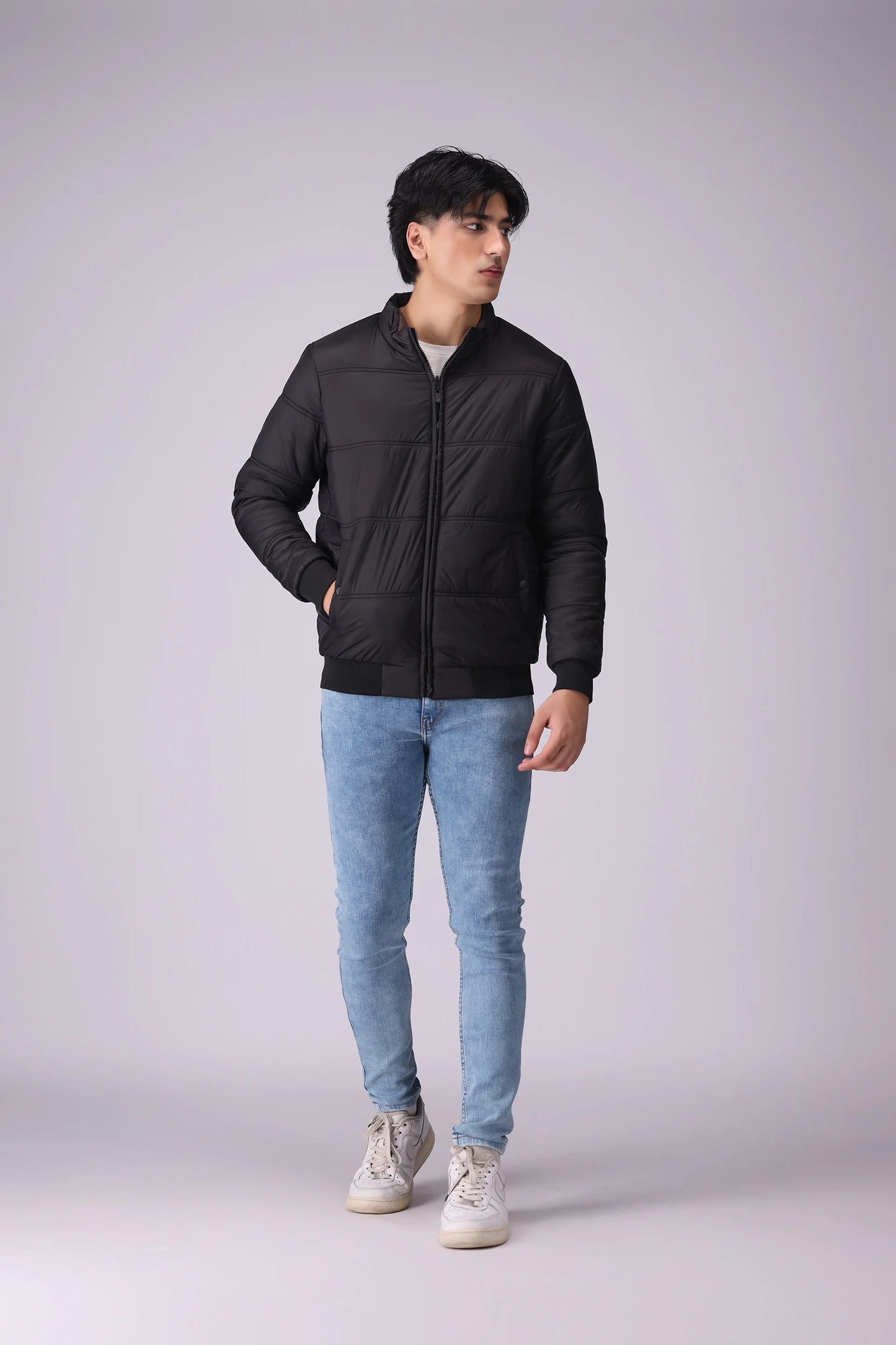 Double Sided Puffer Jacket Men Jacket Winter 2024 Knit Story COUGAR- (Men Winter 2024)   