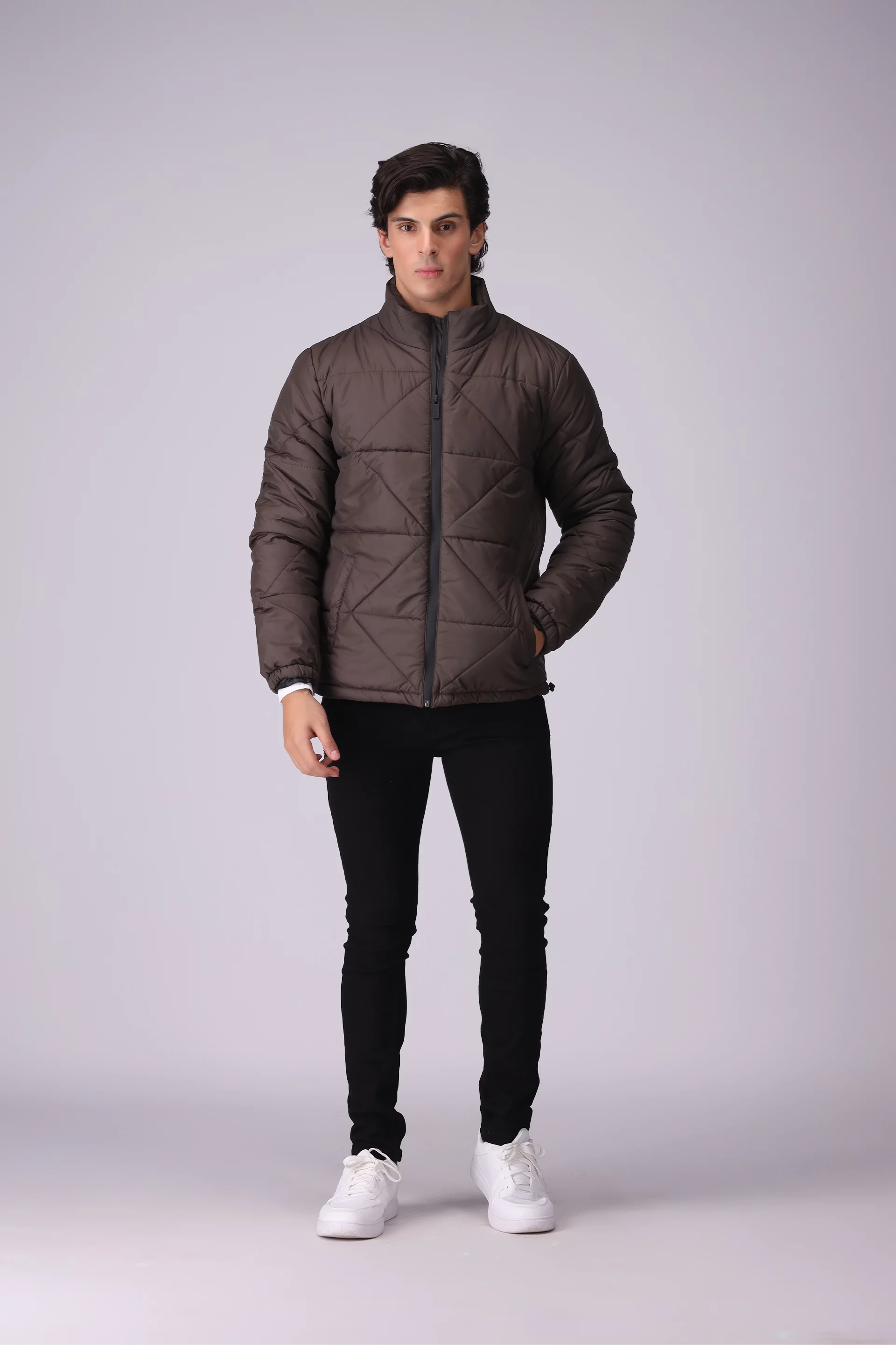 Quilted Jacket Men Jacket Winter 2024 Knit Story COUGAR- (Men Winter 2024)   