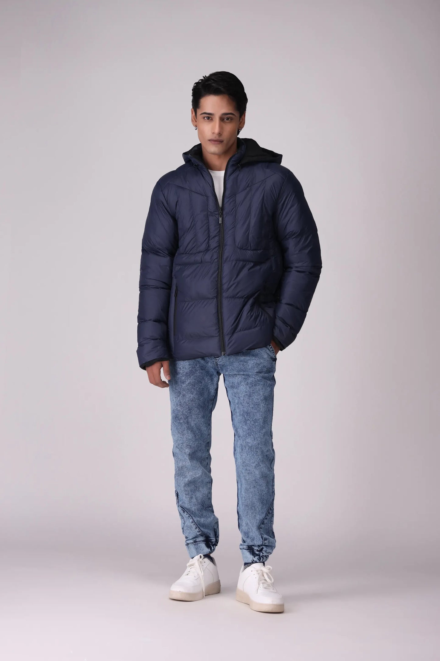 Double Sided Puffer Jacket Men China-Jacket Winter 2024 Knit Story COUGAR- (Men Winter 2024)