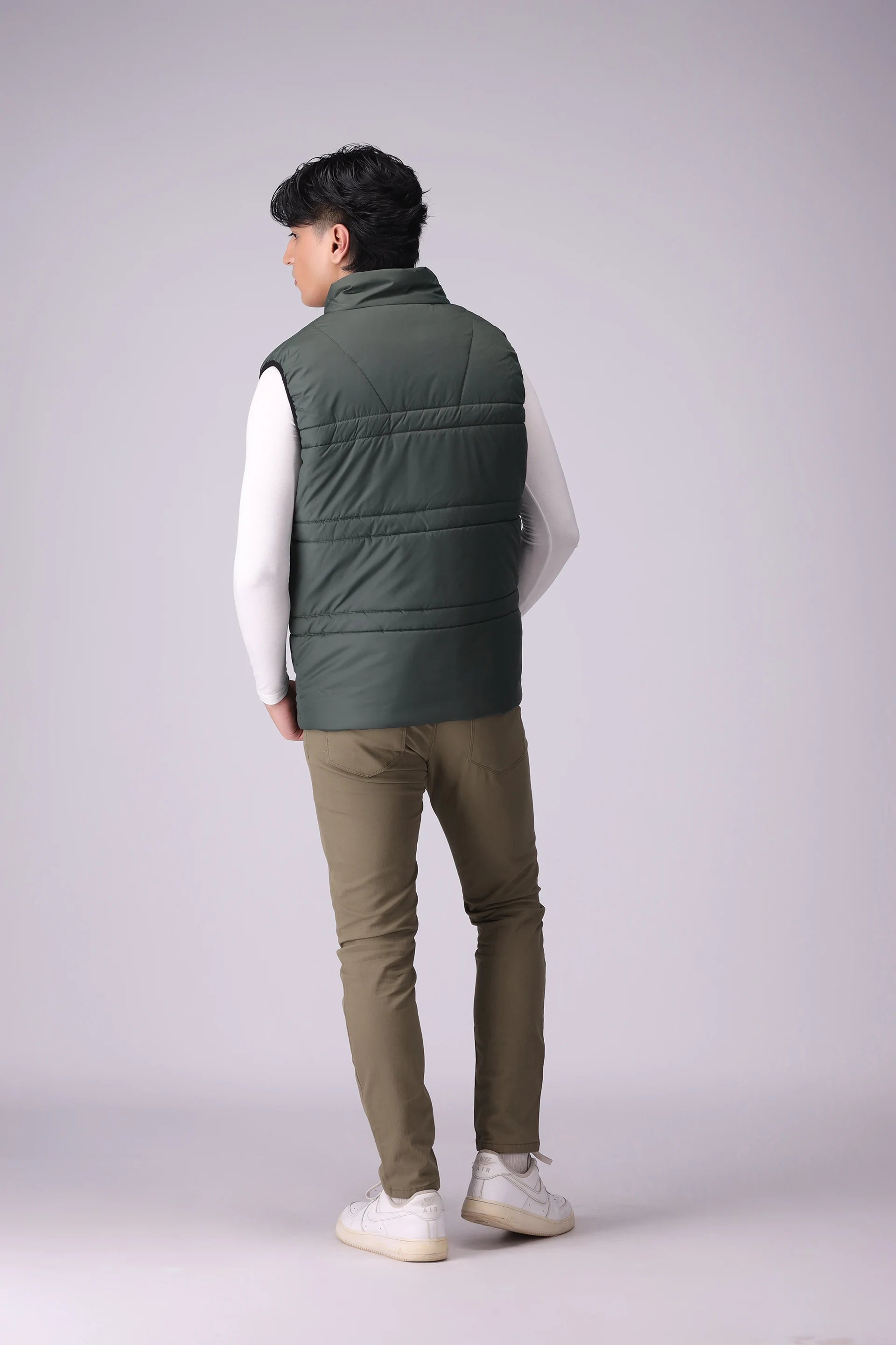 Puffer Gilet With Inseam Pockets Men Jacket Winter 2024 Knit Story COUGAR- (Men Winter 2024)   