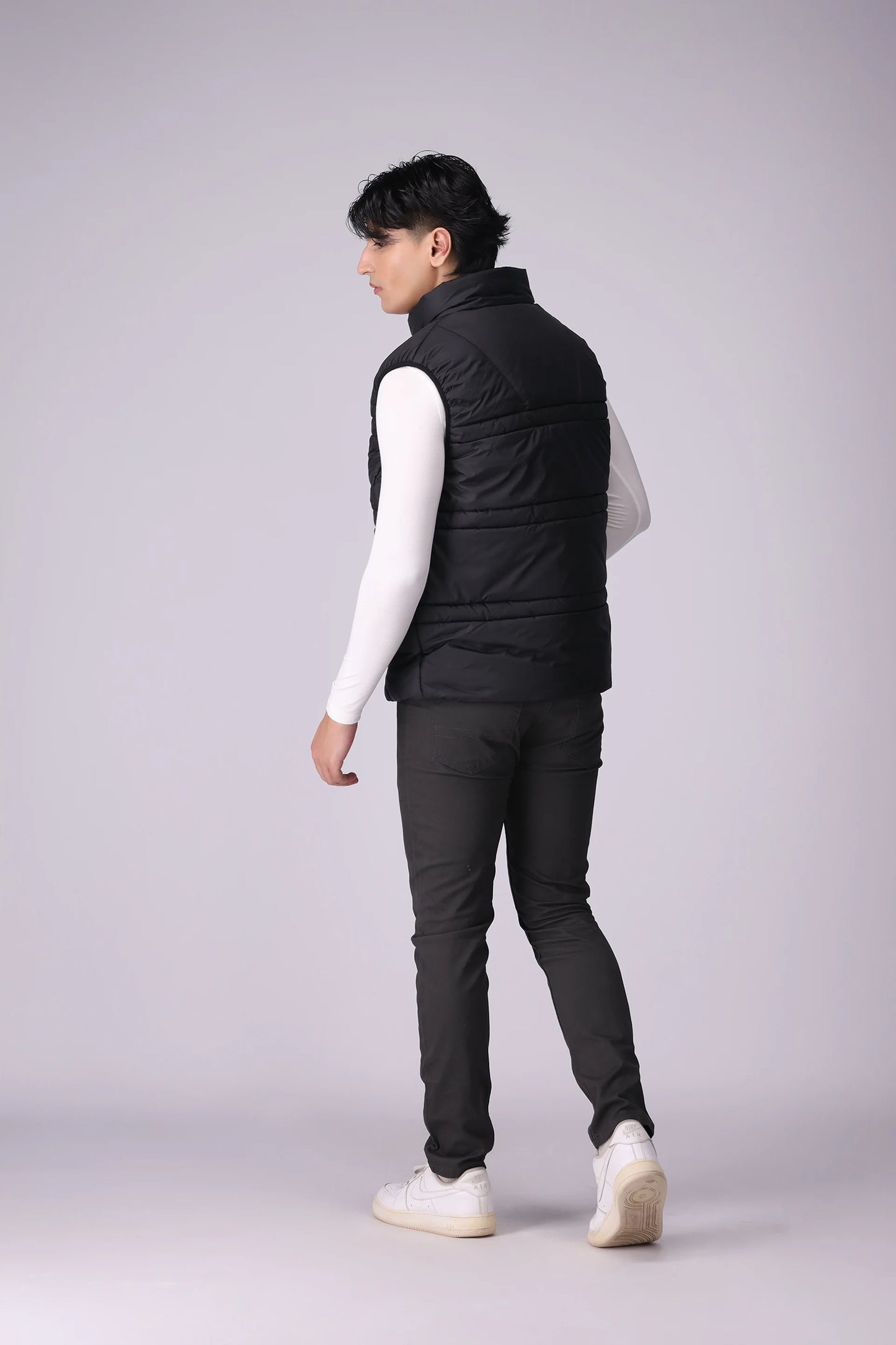 Puffer Gilet With Inseam Pockets Men Jacket Winter 2024 Knit Story COUGAR- (Men Winter 2024)   