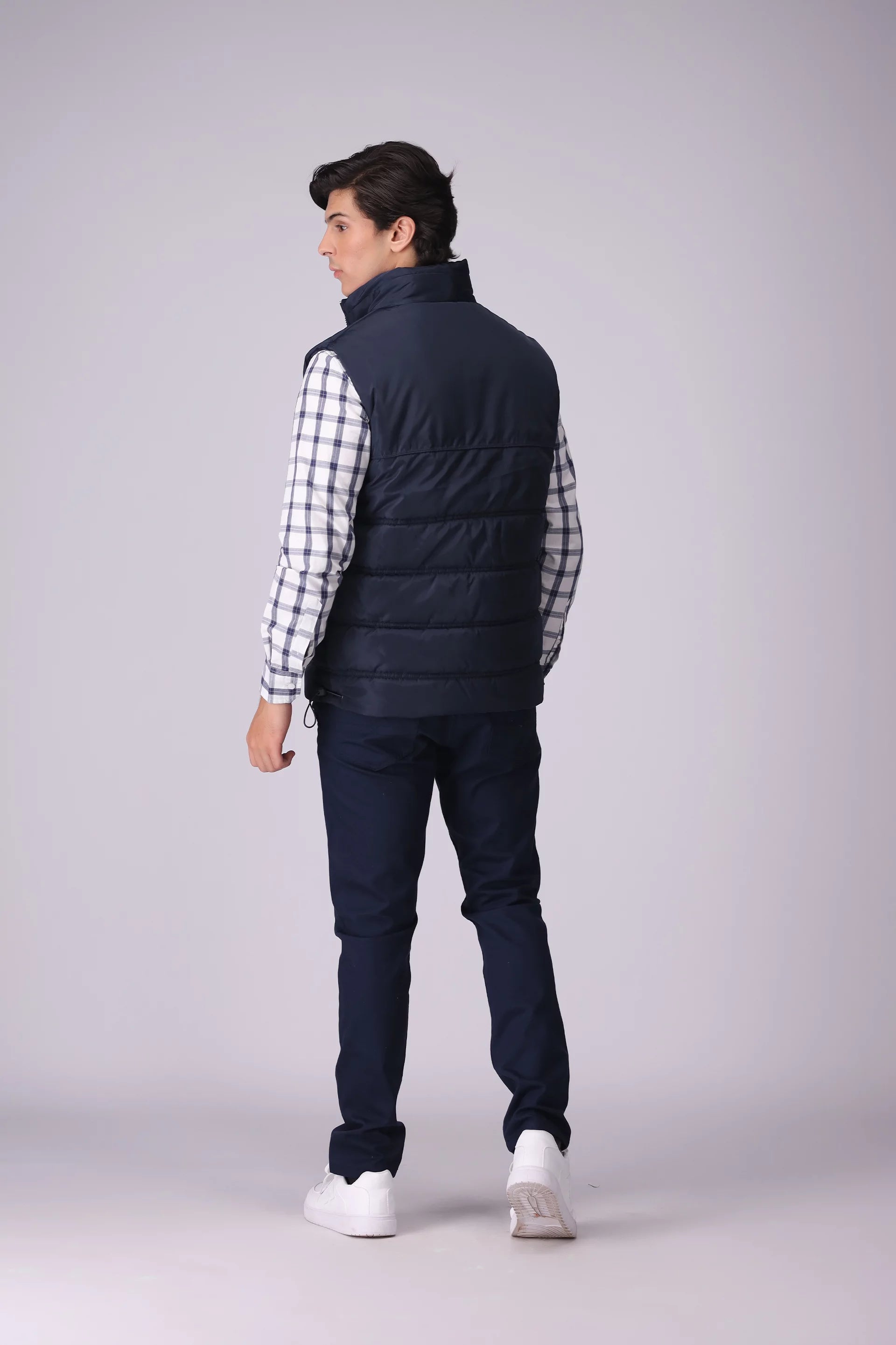 Mock Neck Puffer Gilet Men Jacket Winter 2024 Knit Story COUGAR- (Men Winter 2024)   