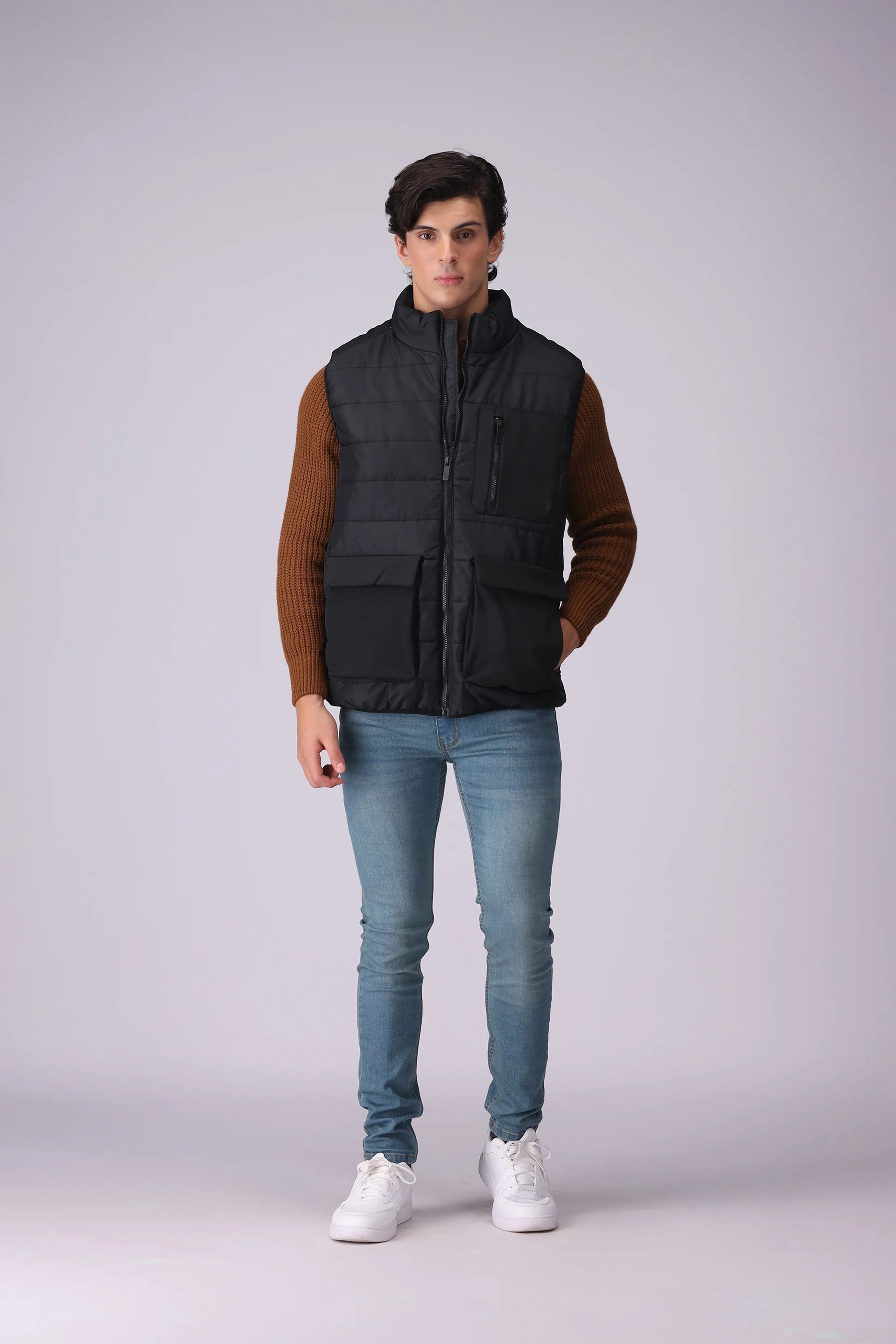 Ripstop Gilet Men Jacket Winter 2024 Knit Story COUGAR- (Men Winter 2024)   