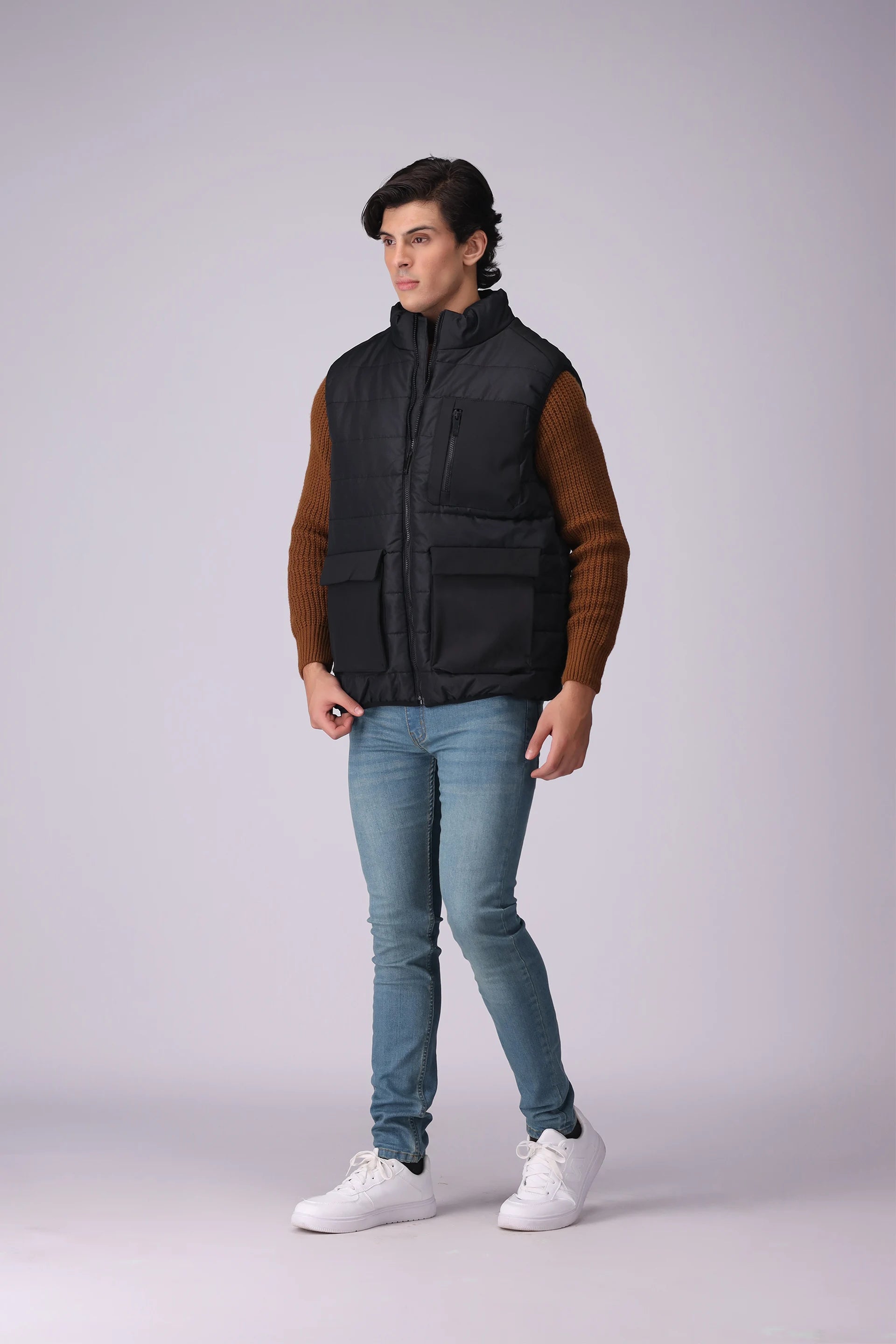 Ripstop Gilet Men Jacket Winter 2024 Knit Story COUGAR- (Men Winter 2024)   